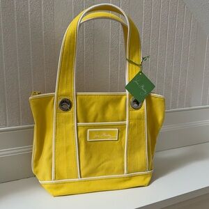 Vera Bradley Small Tote, Canvas, Sunshine Yellow, NWT